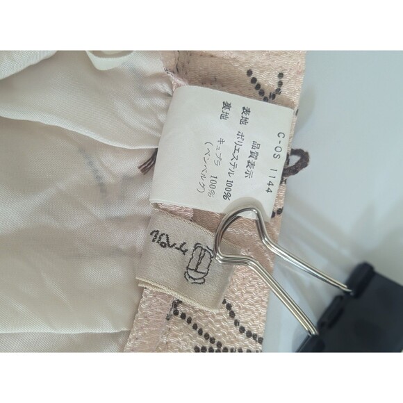 Coquette Sweet Blush Pink Bow Print Skirt Side Zipper (No Sz Tag) Approx Sz 6 - Picture 7 of 9